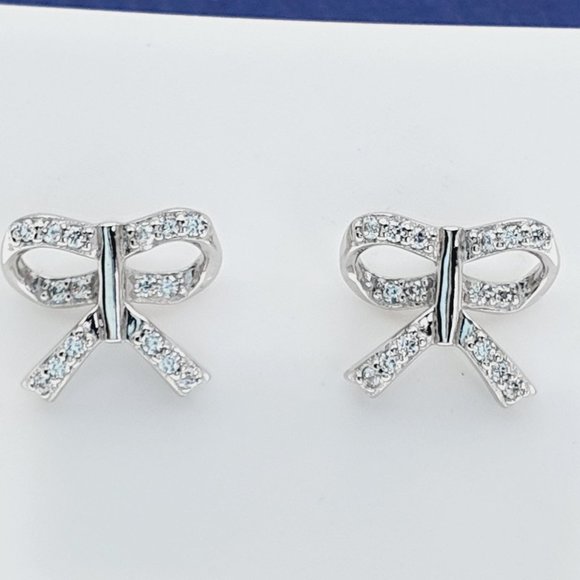 925 Sterling Silver CZ Stud Earrings for Women/Girl, US925P1249 - Picture 6 of 10
